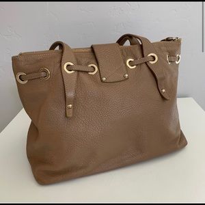 Auth Jimmy Choo Brown Leather Handbag